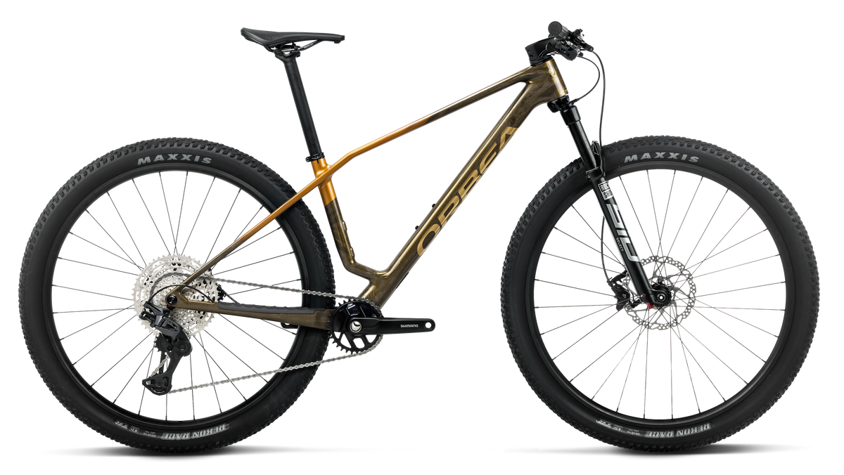 Orbea Alma M30 2027 Caramel Carbon View/Leo Orange Gloss