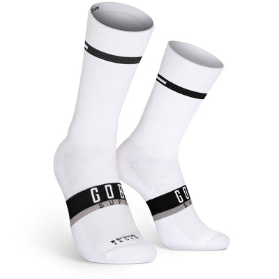 Superb Calcetin Extra Largo Gobik Unisex Horizon Blanco