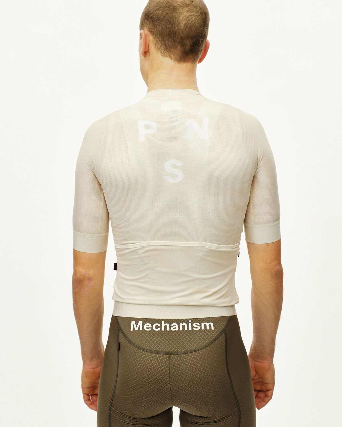 Maillot Manga Corta Pas Normal Studios Mechanism Hombre AOP Off White #5