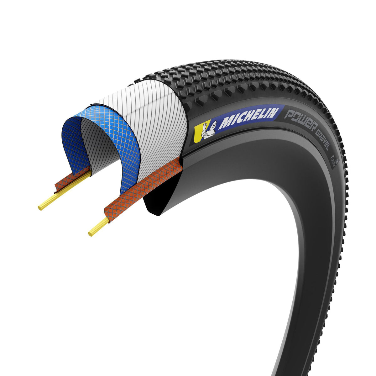 Cubierta Michelin Power Gravel Competition Line Plegable Negro