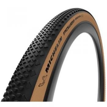 Cubierta Michelin Power Gravel Competition Line Plegable Negro/Marrón