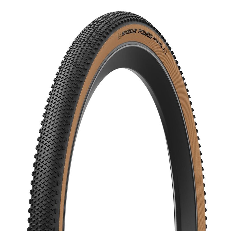 Cubierta Michelin Power Gravel Competition Line Tubeless Ready Plegable Negro/Marrón