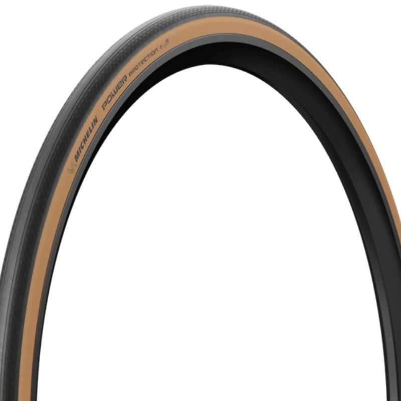 Cubierta Michelin Power Protection Competition Line Tubeless Ready Plegable Negro/Marrón