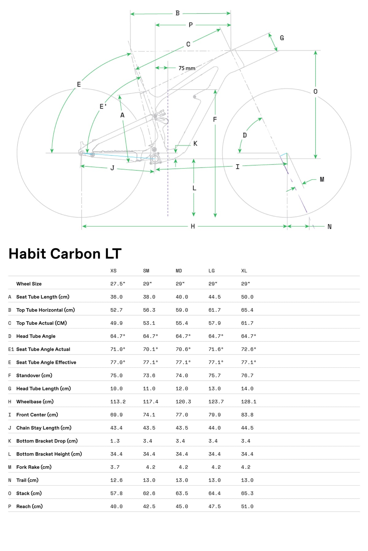 Bicicletas Trail Habit Carbon LT 1 Cannondale 2024 Chalk #9